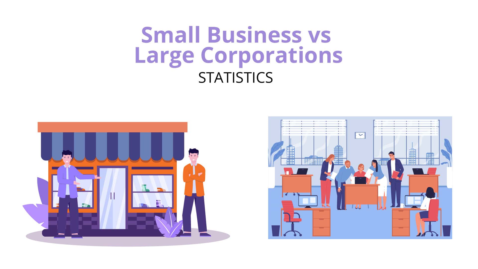 Small Business vs Large Corporations Statistics By Employment, Owners, Loans and Facts